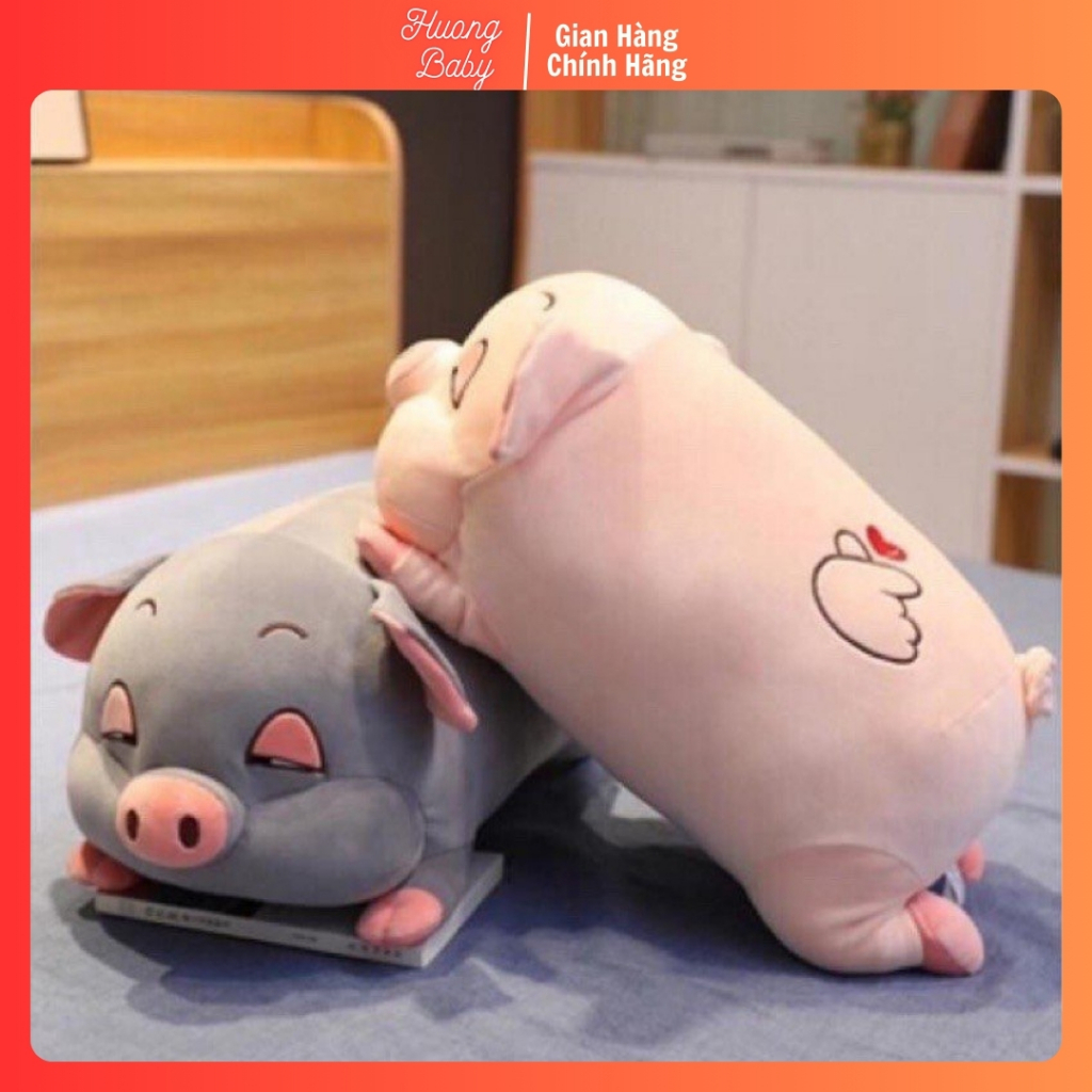 Gấu bông, Thú nhồi bông Heo phê cần - Heo bông mắt ngủ ❤️