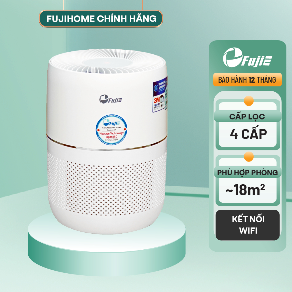 Máy lọc không khí nhập khẩu FUJIE AP300 - kết nối wifi - điều khiển máy từ xa thông qua smartphone