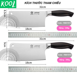 Dao chặt xương Nhật Bản ASAKH, dao chặt gà siêu cứng - KOOL RB01915