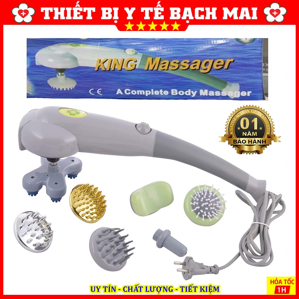 Máy Đấm Lưng 7 Đầu Xoa Bóp - Máy Massage Cầm Tay