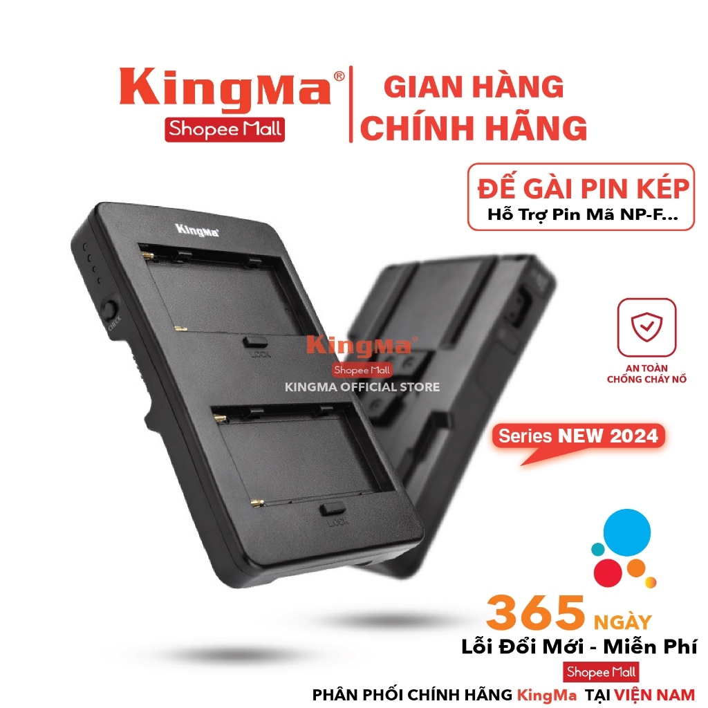 Bộ Chuyển Đổi KingMa Pin NP-F Sang V-Mount Chính Hãng KingMa . Bảo Hành 12 Tháng Lỗi ( Đổi Mới )