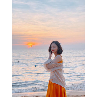 Áo Khoác len mỏng nhẹ siêu xinh ( ảnh thật )