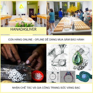 Bông Tai Bạc 925 Hanada Tim