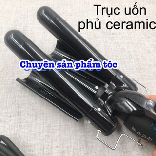 ✅Máy uốn tóc 3 trục Hàn Quốc đủ size công nghệ ceramic tạo sóng tự nhiên bảo hành 03 tháng chất liệu thép không gỉ tiện