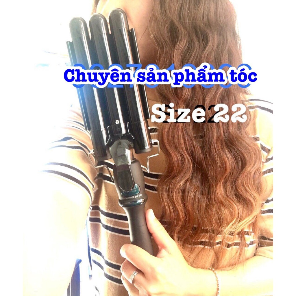 ✅Máy uốn tóc 3 trục Hàn Quốc đủ size công nghệ ceramic tạo sóng tự nhiên bảo hành 03 tháng chất liệu thép không gỉ tiện