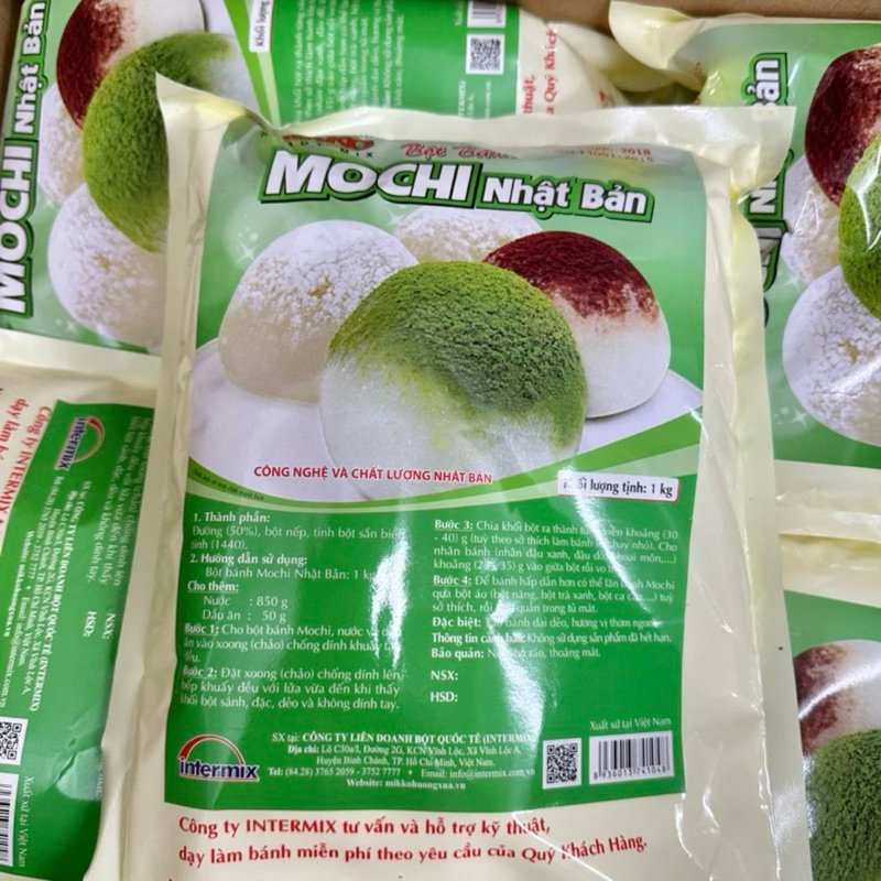 Bột trộn sẵn vỏ bánh mochi Nhật Bản Mikko