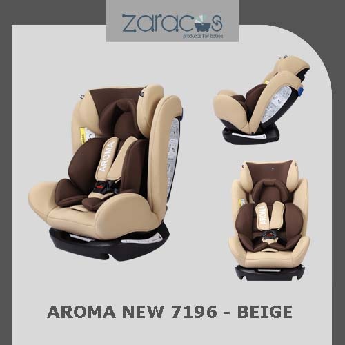 GHẾ Ô TÔ TRẺ EM ZARACOS NEW AROMA 7196 BEIGE GREY