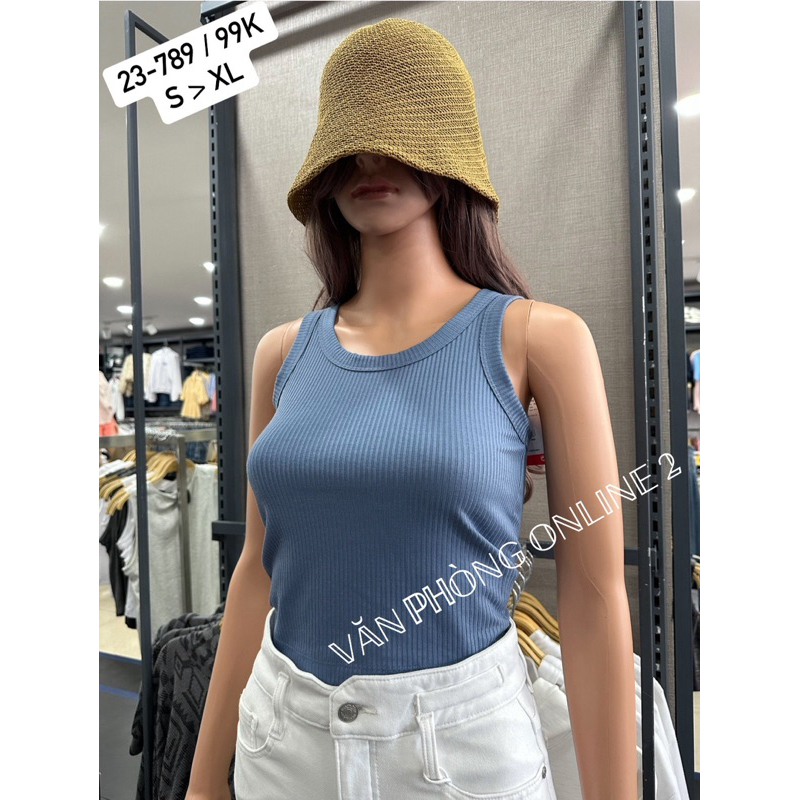 Áo Thun Ba Lỗ Croptop Nữ - The Blues 23-789