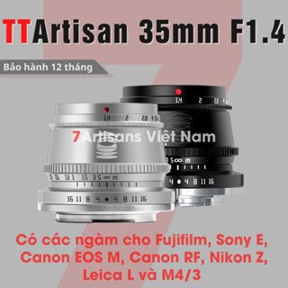 Ống kính TTArtisan 35mm F1.4 cho Fujifilm, Sony, Canon EOS M, Nikon Z, Leica L và M4/3 phù hợp chụp chân dung và đa dụng