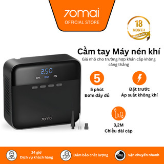 Bơm lốp ô tô 70mai Xiaomi Midrive TP03 Nhỏ Gọn Mini Bơm Khoẻ - Bơm 70mai tp03 Tự Ngắt