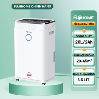 Máy hút ẩm công nghệ máy nén 20L/ngày nhập khẩu FUJIHOME DH20W Kết nối wifi - Bảo hành toàn quốc
