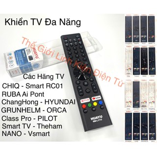 Remote điều khiển tivi đa năng Rindo Vsmart Aiwa CHANGHONG HYUNDAI ORCA CHIQ NANO Theham Smart RC02