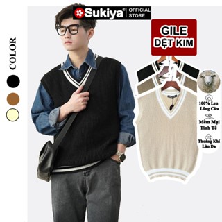 Áo Len Ghile Nam SUKIYA Chất Len Lông Cừu Dày Dặn Hàng Cao Cấp AL83