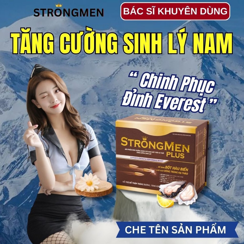 Sữa Tăng Cường Sinh Lý Nam STRONG MEN PLUS, Hiệu Quả Nhanh Chóng, An Toàn STM1