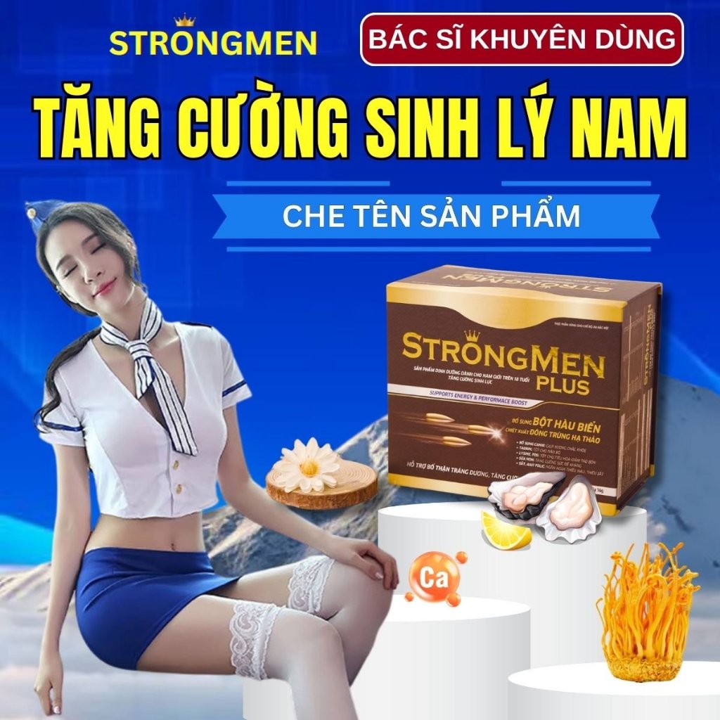 Sữa Tăng Cường Sinh Lý Nam STRONG MEN PLUS, Hiệu Quả Nhanh Chóng, An Toàn STM1