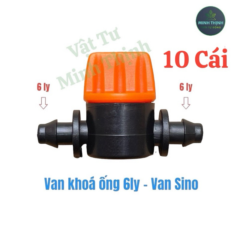Combo 10 Van khóa ống LDPE 6mm