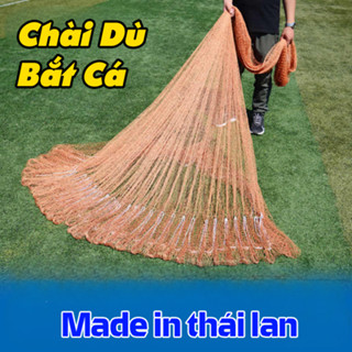 Chài Dù Thái Lan Cao 4M Bung 8m nặng 5KG - 4cmChì Đúc Nguyên Khối Cao cấp Made in Thái Lan