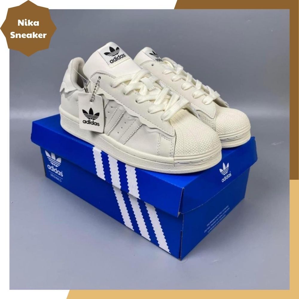 Giày Adidas Superstar, Giày Thể Thao Adidas Mũi Sò Trắng Bản Đẹp Full Bill Box || Sò Trắng