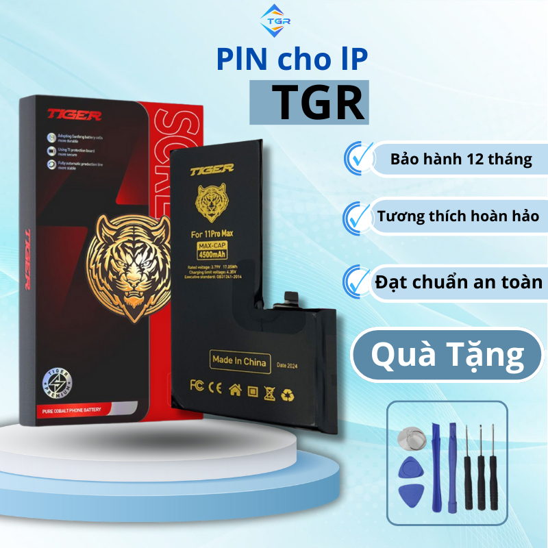 Pln cho lp 5-14 promax, pin TGR dung lượng chuẩn/ cao chính hãng bảo hành 12 tháng TGR STORE