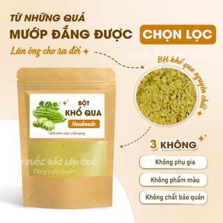 Bột khổ qua 500g, bột mướp đắng rừng, nguyên chất, hỗ trợ giảm mụn, ngừa tiểu đường, detox, giảm cân