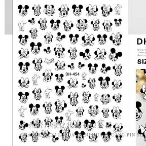 sticker trang tri nail mã jo