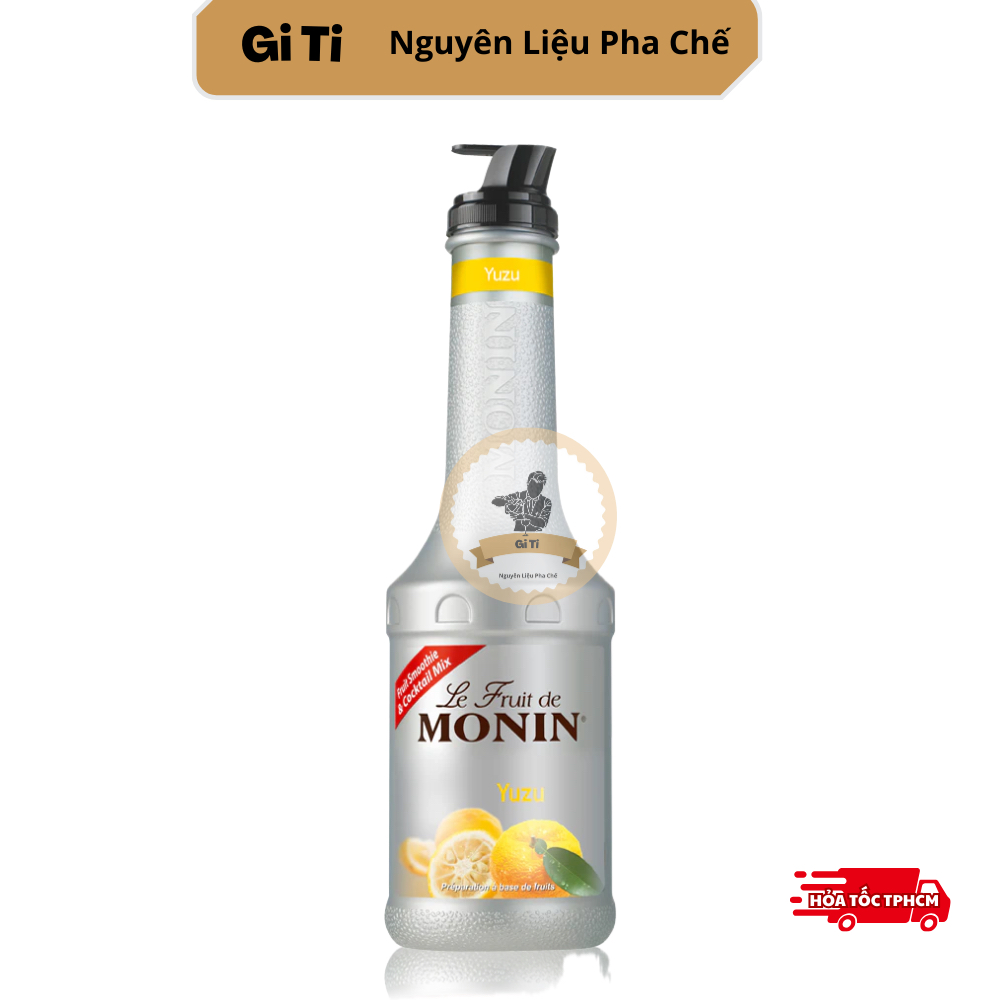 Mứt Trái Cây | Puree | Monin Yuzu (Le Fruit De Monin Yuzu) 1L