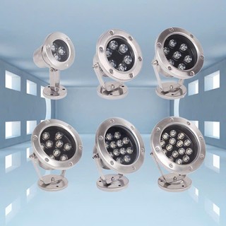 Đèn led âm nước 9w đổi mầu dạng đế đổi màu