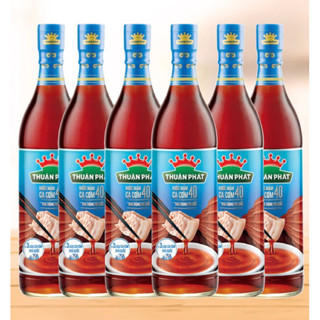 Chai Nước Mắm Cá Cơm Thuận Phát 610ml 40 Độ Đạm