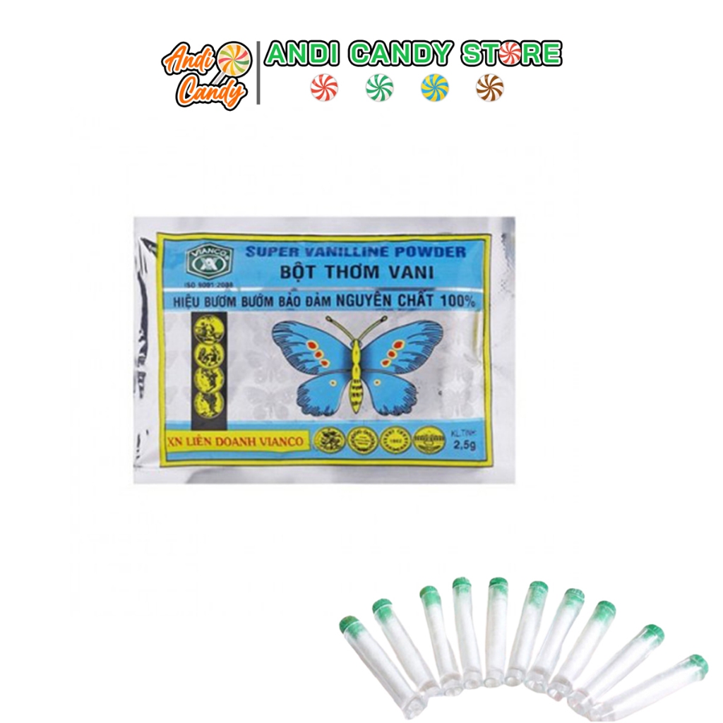 Bột Thơm Vani Hiệu Con Bướm (10 Ống)