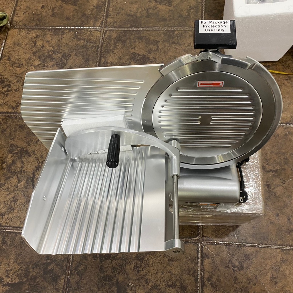 Máy thái thịt nguội ES300 Shunling, máy thái bán tự động ES 300, máy thái thịt đông lạnh thịt chín l