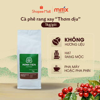 Cà phê Rang xay Thơm Dịu Mitix, được pha trộn giữa Arabica & Robusta Minh Tien Coffee