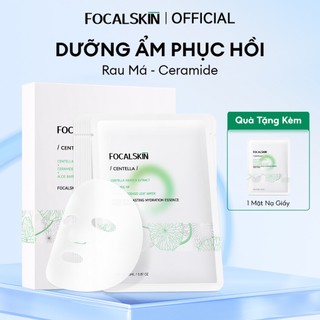 【COMBO 10 MIẾNG】FOCALSKIN Mặt nạ Rau má Hàn Quốc 5X Ceramide giúp cấp ẩm dịu da mềm mịn 25ml | Dưỡng Da Mặt Làm Đẹp Da S
