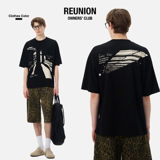Áo Thun Nam Nữ Họa Tiết REUNION Áo Phông Tay Lỡ Chất Vải Cotton Unisex