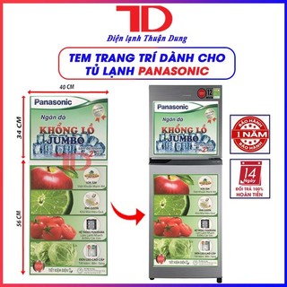 Miếng dán tủ lạnh PANASONIC, tem dán trang trí tủ lạnh PANASONIC