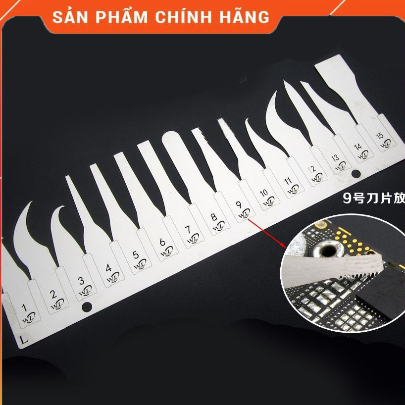 Bộ 15 lưỡi dao đục ic hãng WL