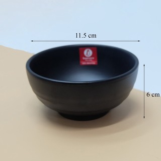 Chén cơm màu đen nhám Superware Thái Lan