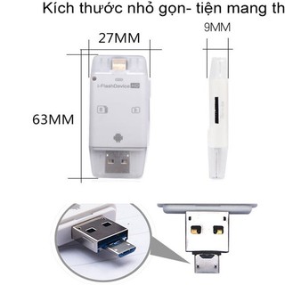 FlashDevice Đầu Đọc Thẻ Nhớ SD/TF Dành Cho IPhone/IPad/ Android OS