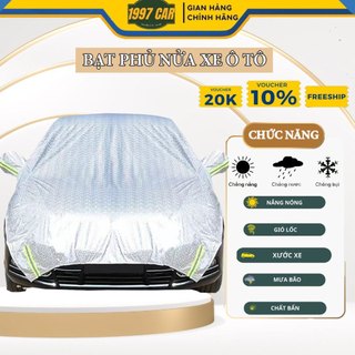 Bạt Phủ Nửa Xe Ô Tô Tráng Nhôm Cách Nhiệt . Full Kích Tthước - 1997 CAR