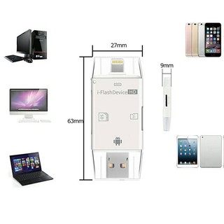 FlashDevice Đầu Đọc Thẻ Nhớ SD/TF Dành Cho IPhone/IPad/ Android OS