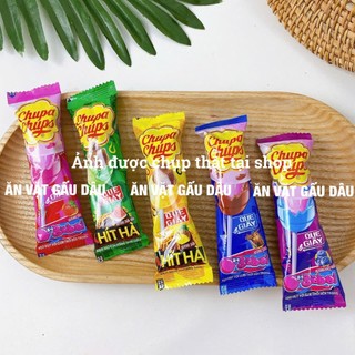 Combo Kẹo mút gum thổi Big babol Chupa Chups hương vị trái cây, Đồ ăn vặt, Ăn vặt Hồng Bé