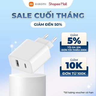 Củ Sạc Nhanh Xiaomi Mi 33W Wall Charger (Type A + Type C) EU