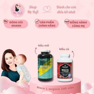 (𝐌𝐚̂̃𝐮 𝐦𝐨̛́𝐢)  Maca L-argnin 240 viên Anh Quốc HealthWiselyhỗ trợ sức khoẻ sinh sản nam - nữ - Mẹ Rofi