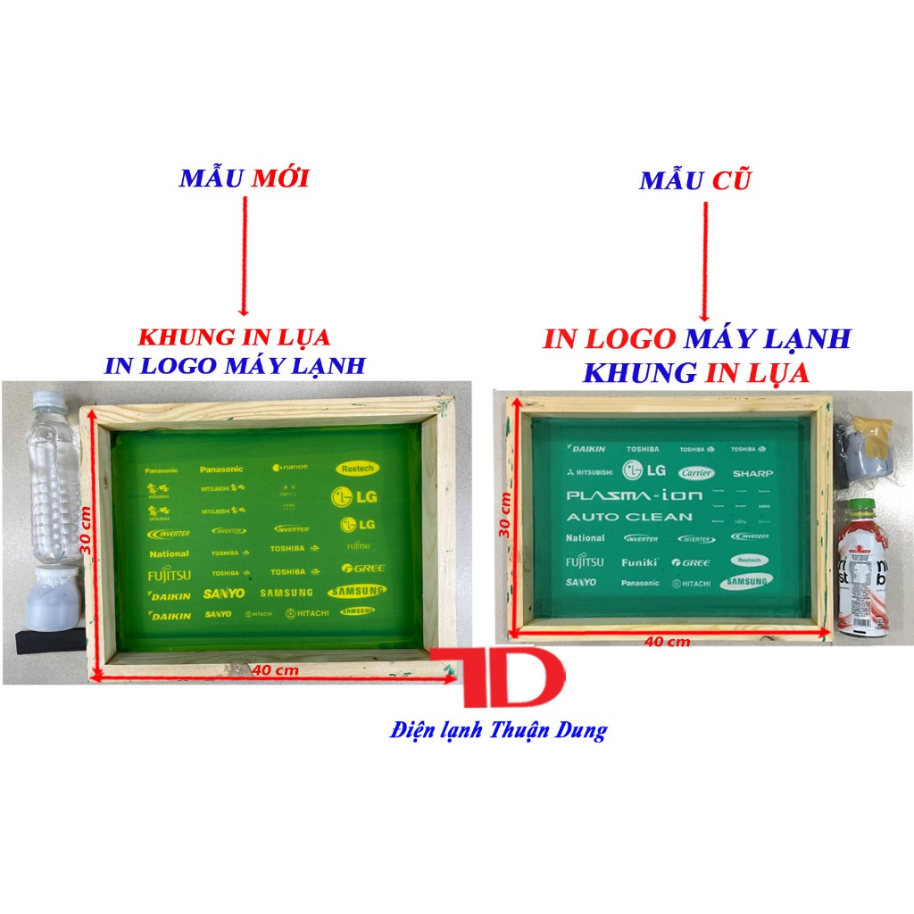 Khung In Logo Máy Lạnh, Khung In Lụa
