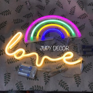 [Pin+usb] Đèn LED Tạo Hình Chữ Love Siêu Xinh Decor Phòng Ngủ, Phòng Khách, Quán Cafe
