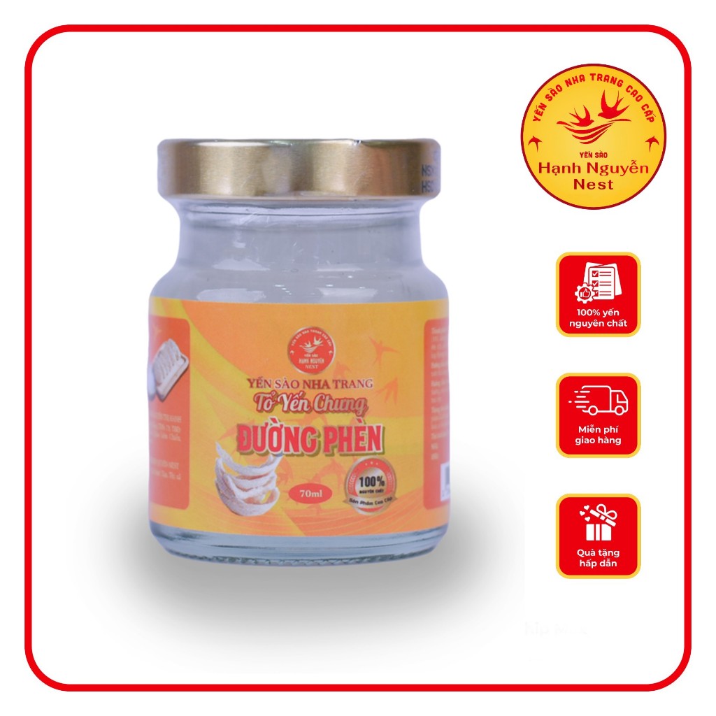 Hủ yến chưng vị đường phèn nha trang cao cấp  - Yến Sào Hạnh Nguyễn Nest