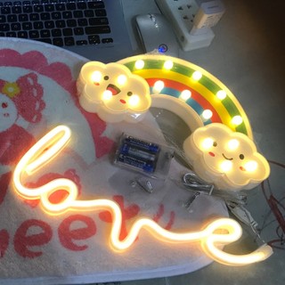 [Pin+usb] Đèn LED Tạo Hình Chữ Love Siêu Xinh Decor Phòng Ngủ, Phòng Khách, Quán Cafe