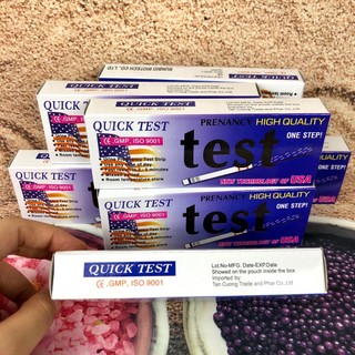 Combo 5 Que Thử Thai Quick Test phát hiện thai sớm