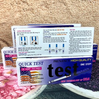 Combo 5 Que Thử Thai Quick Test phát hiện thai sớm