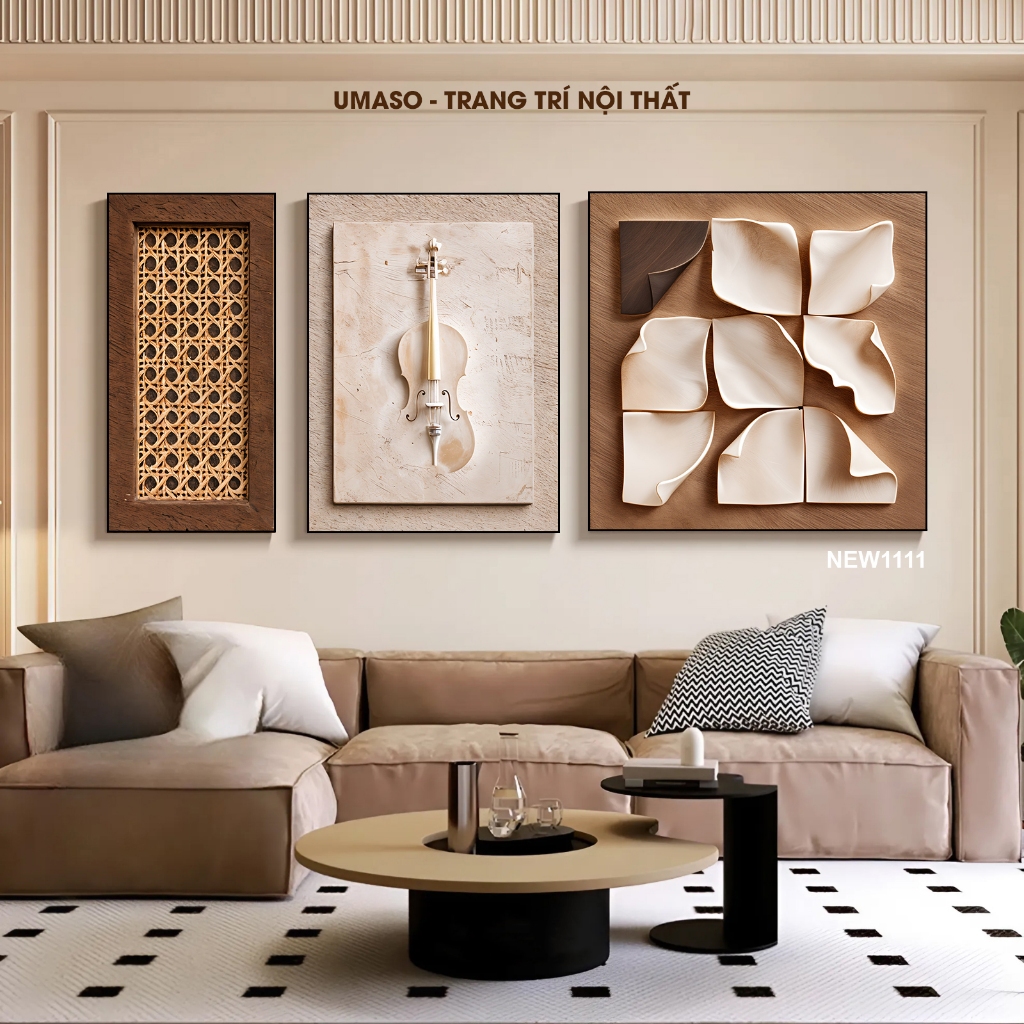 Tranh decor 3D treo tường nghệ thuật NEW1111 hiện đại, tranh canvas treophòng khách, tranh homestay, decor phòng ngủ.