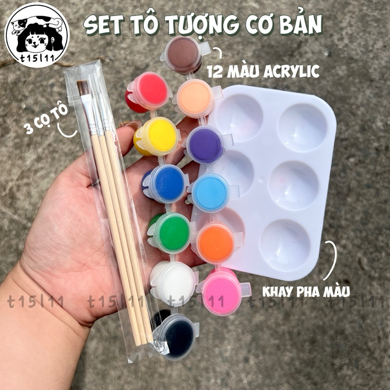 [t15l11] Set Dụng cụ tô tượng cơ bản